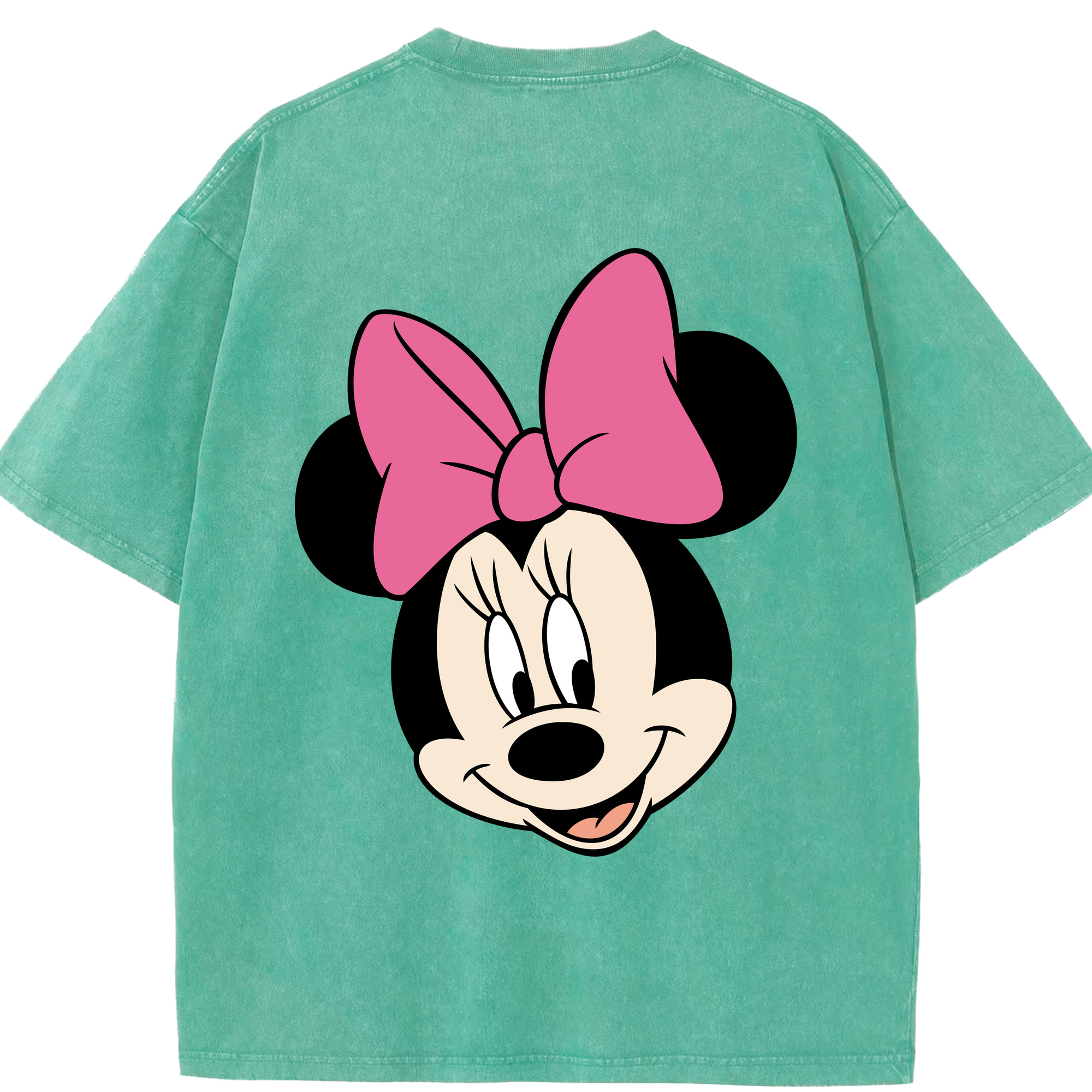 （画像用） ミッキーマウス Mickey Mouse 綿100% ヴィンテージ風 半袖Tシャツ（背面プリント）